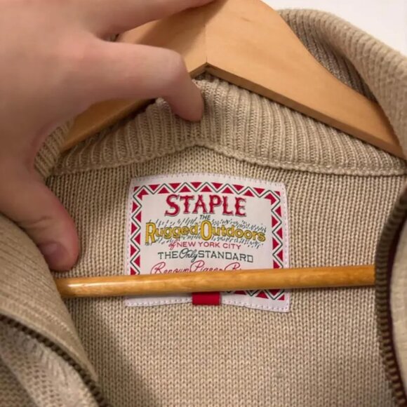 Staple Rugged Outdoors Knit Sweater – Fair Isle Zip Jacket - Picture 4 of 7